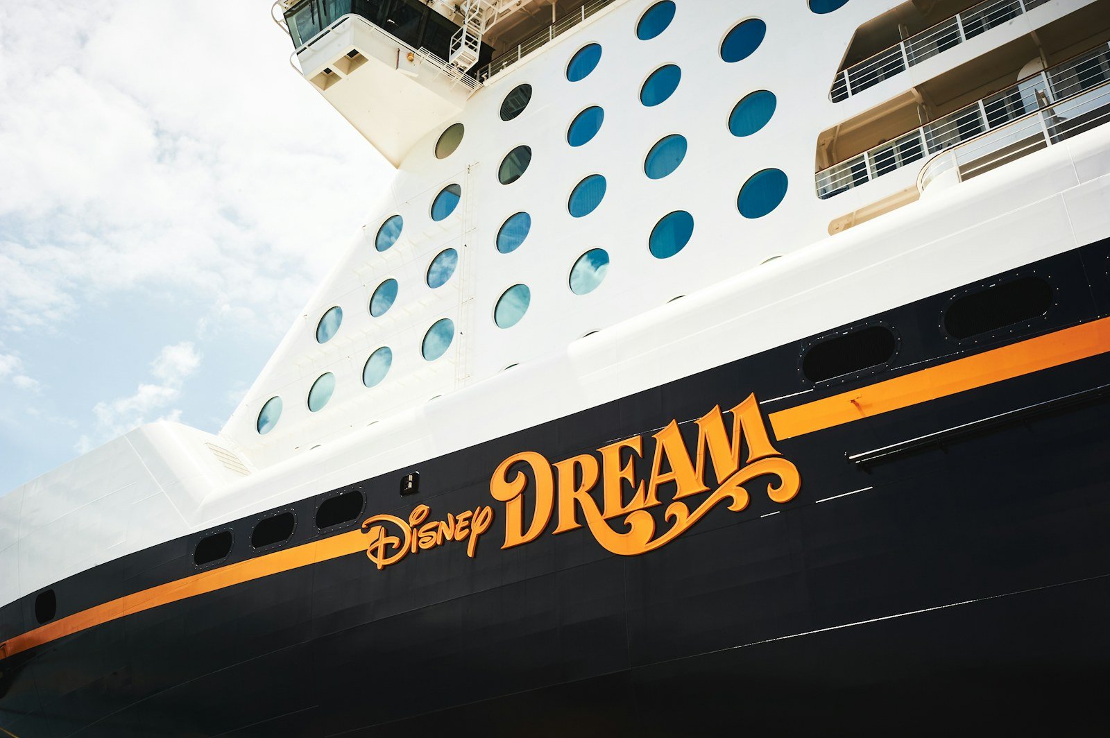 Disney cruise ship at Castaway Cay