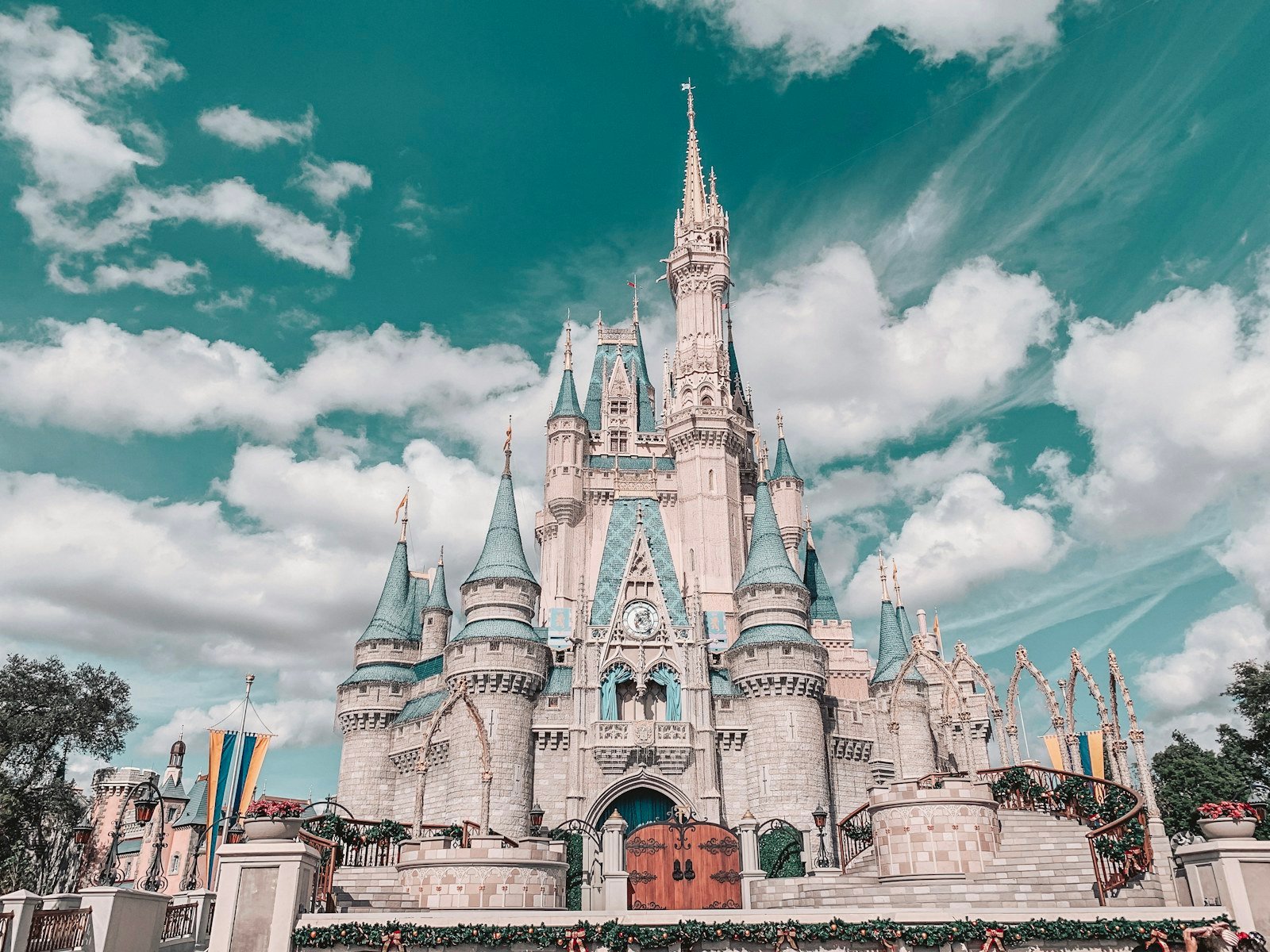Disney castle during the day